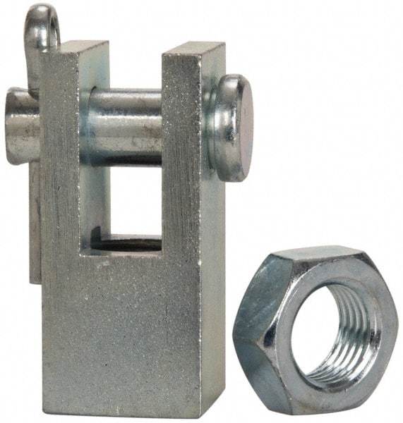Norgren - Air Cylinder Piston Rod Clevis - For 1-3/4, 2 & 2-1/2" Air Cylinders, Use with Norgren Nonrepairable Air Cylinders - Industrial Tool & Supply