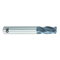 1/4" Dia. - 2-1/2" OAL - .020 CR-Solid Carbide - HP End Mill-4 FL - Industrial Tool & Supply