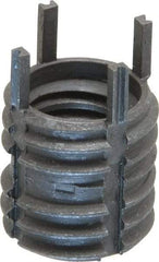 Recoil - 3/8-16 Internal, 1/2-13 External, 1/2" Insert Length, Thin Wall Keylocking Thread Inserts - Stainless Steel, Passivated Finish, Grade 303 - Industrial Tool & Supply