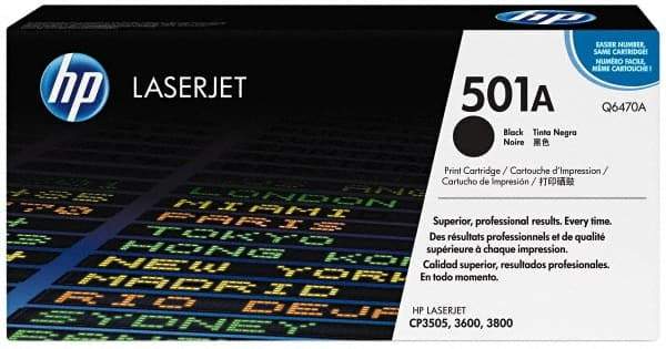Hewlett-Packard - Black Toner Cartridge - Use with HP Color LaserJet 3600 - Industrial Tool & Supply