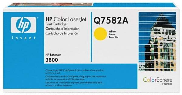 Hewlett-Packard - Yellow Toner Cartridge - Use with HP Color LaserJet 3800, CP3505 - Industrial Tool & Supply