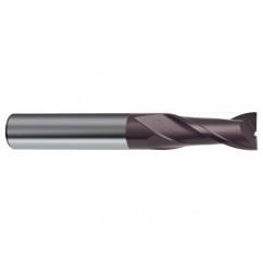 6.5mm Dia. x 60mm Overall Length 2-Flute Square End Solid Carbide SE End Mill-Round Shank-Center Cut-Firex - Industrial Tool & Supply