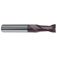 3mm Dia. x 38mm Overall Length 2-Flute Square End Solid Carbide SE End Mill-Round Shank-Center Cut-Firex - Industrial Tool & Supply