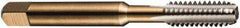 DORMER - 3/16-32 BSF 3 Flute Bright Finish High Speed Steel Straight Flute Machine Tap - Taper, Right Hand Thread, 58mm OAL, 12mm Thread Length, Oversize - Exact Industrial Supply