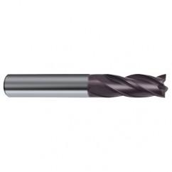 5mm Dia. x 50mm Overall Length 4-Flute Square End Solid Carbide SE End Mill-Round Shank-Center Cut-Firex - Industrial Tool & Supply