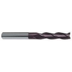 20mm Dia. x 150mm Overall Length 3-Flute Square End Solid Carbide SE End Mill-Round Shank-Center Cut-Firex - Industrial Tool & Supply