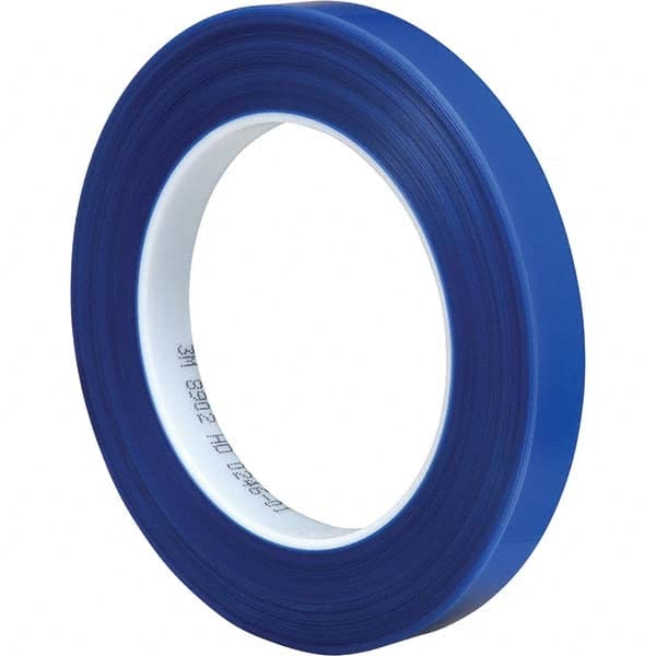 3M - 72 Yd x 12" Blue Polyester Film Tape - Industrial Tool & Supply