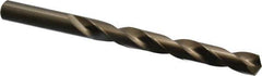 Chicago-Latrobe - 17/32" 135° Cobalt Jobber Drill - Oxide/Gold Finish, Right Hand Cut, Spiral Flute, Straight Shank, 6-5/8" OAL, Split Point - Industrial Tool & Supply