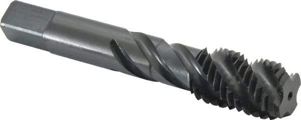 Kennametal - 3/4-10 UNC 4 Flute Bottoming Spiral Flute Tap - Vanadium High Speed Steel, Oxide Finish, 4-1/4" OAL, Right Hand Flute, Right Hand Thread, H3 - Industrial Tool & Supply