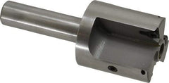 Everede Tool - 1-3/8 Inch Diameter, Interchangeable Pilot, Straight 1/2 Inch Shank Diameter, 3 Insert, Indexable Counterbore - 3.2 Inch Overall Length, TPGH 215 Insert, 5/16 Inch Pilot Hole Diameter Compatibility - Industrial Tool & Supply
