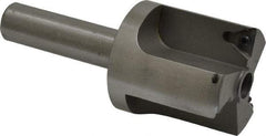 Everede Tool - 1-7/16 Inch Diameter, Interchangeable Pilot, Straight 1/2 Inch Shank Diameter, 3 Insert, Indexable Counterbore - 3.2 Inch Overall Length, TPGH 215 Insert, 5/16 Inch Pilot Hole Diameter Compatibility - Industrial Tool & Supply