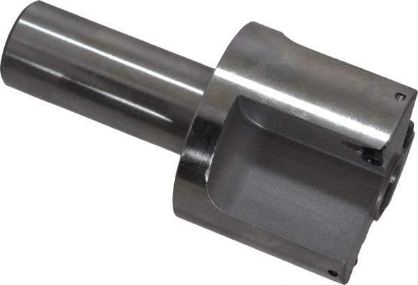Everede Tool - 1-3/4 Inch Diameter, Interchangeable Pilot, Straight 3/4 Inch Shank Diameter, 3 Insert, Indexable Counterbore - 3.2 Inch Overall Length, TPGH 215 Insert, 7/16 Inch Pilot Hole Diameter Compatibility - Industrial Tool & Supply