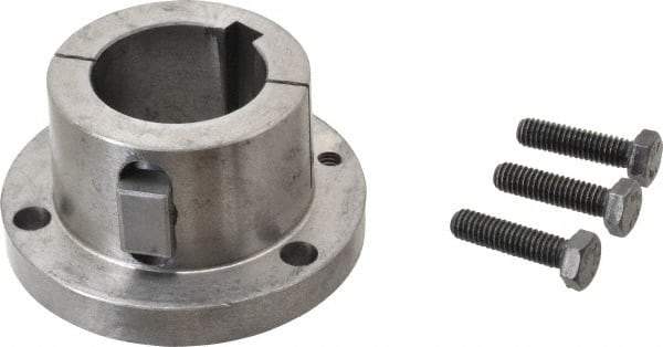 Browning - 1-11/16" Bore, 3/8" Wide Keyway, 3/16" Deep Keyway, B Sprocket Bushing - 2.557 to 2-5/8" Outside Diam, For Use with B5V Sheaves - Industrial Tool & Supply