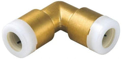 Watts - 1 x 3/4" Outside Diam, Brass Push-to-Connect Tube Union Elbow - Tube to Tube Connection, EPDM O-Ring - Industrial Tool & Supply