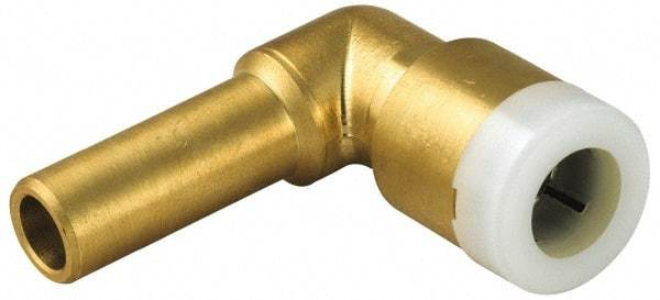 Watts - 1" Outside Diam, Brass Push-to-Connect Tube Stem Elbow - Tube to Tube Connection, EPDM O-Ring - Industrial Tool & Supply