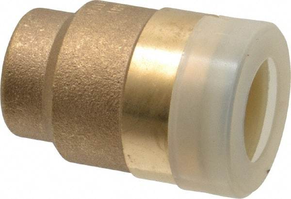 Watts - 1/2" Outside Diam, Brass Push-to-Connect Tube End Stop - Tube to Tube Connection, EPDM O-Ring - Industrial Tool & Supply