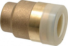 Watts - 1/2" Outside Diam, Brass Push-to-Connect Tube End Stop - Tube to Tube Connection, EPDM O-Ring - Industrial Tool & Supply