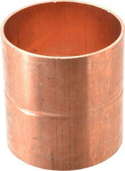 Mueller Industries - 3" Wrot Copper Pipe Coupling with Rolled Stop - C x C, Solder Joint - Industrial Tool & Supply