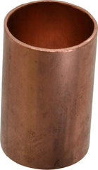 Mueller Industries - 1" Wrot Copper Pipe Coupling without Stop - C x C, Solder Joint - Industrial Tool & Supply