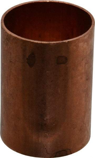 Mueller Industries - 1-1/4" Wrot Copper Pipe Coupling without Stop - C x C, Solder Joint - Industrial Tool & Supply