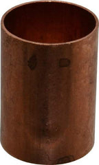 Mueller Industries - 1-1/4" Wrot Copper Pipe Coupling without Stop - C x C, Solder Joint - Industrial Tool & Supply