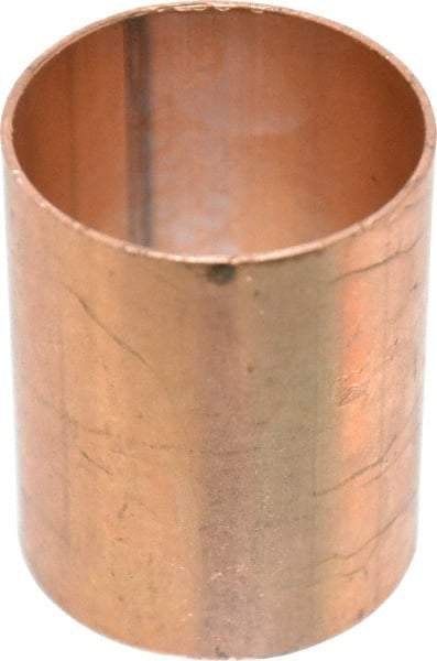 Mueller Industries - 2" Wrot Copper Pipe Coupling without Stop - C x C, Solder Joint - Industrial Tool & Supply