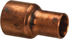 Mueller Industries - 1/4 x 1/8" Wrot Copper Pipe Reducer Coupling - C x C, Solder Joint - Industrial Tool & Supply