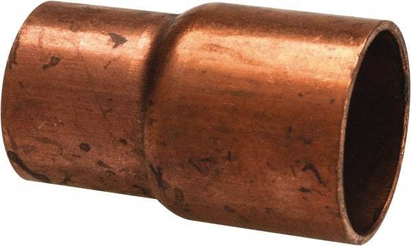 Mueller Industries - 5/8 x 1/2" Wrot Copper Pipe Reducer Coupling - C x C, Solder Joint - Industrial Tool & Supply