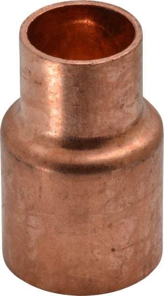 Mueller Industries - 3/4 x 1/2" Wrot Copper Pipe Reducer Coupling - C x C, Solder Joint - Industrial Tool & Supply
