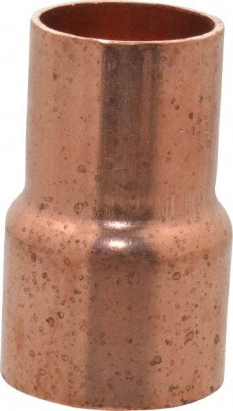 Mueller Industries - 1-1/4 x 1" Wrot Copper Pipe Reducer Coupling - C x C, Solder Joint - Industrial Tool & Supply