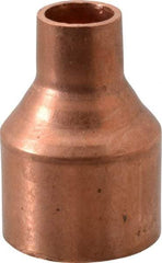 Mueller Industries - 1-1/4 x 1/2" Wrot Copper Pipe Reducer Coupling - C x C, Solder Joint - Industrial Tool & Supply