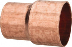 Mueller Industries - 1-1/2 x 1-1/4" Wrot Copper Pipe Reducer Coupling - C x C, Solder Joint - Industrial Tool & Supply