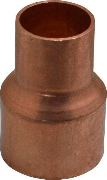 Mueller Industries - 1-1/2 x 1" Wrot Copper Pipe Reducer Coupling - C x C, Solder Joint - Industrial Tool & Supply