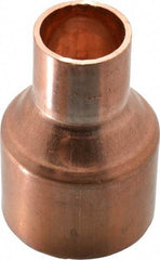 Mueller Industries - 1-1/2 x 3/4" Wrot Copper Pipe Reducer Coupling - C x C, Solder Joint - Industrial Tool & Supply