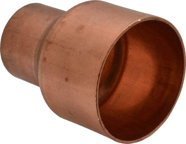Mueller Industries - 2 x 1-1/4" Wrot Copper Pipe Reducer Coupling - C x C, Solder Joint - Industrial Tool & Supply