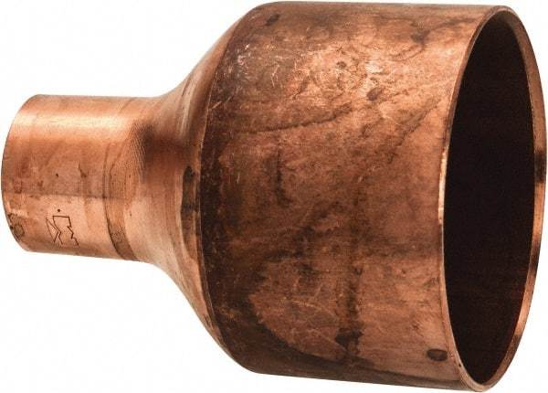 Mueller Industries - 2 x 3/4" Wrot Copper Pipe Reducer Coupling - C x C, Solder Joint - Industrial Tool & Supply