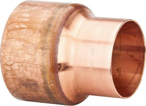 Mueller Industries - 4 x 3" Wrot Copper Pipe Reducer Coupling - C x C, Solder Joint - Industrial Tool & Supply