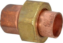 Mueller Industries - 1/2" Wrot Copper Pipe Union - C x C, Solder Joint - Industrial Tool & Supply