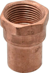 Mueller Industries - 3/4" Wrot Copper Pipe Adapter - C x F, Solder Joint - Industrial Tool & Supply