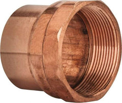 Mueller Industries - 3" Wrot Copper Pipe Adapter - C x F, Solder Joint - Industrial Tool & Supply