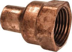 Mueller Industries - 3/8 x 1/2" Wrot Copper Pipe Adapter - C x F, Solder Joint - Industrial Tool & Supply