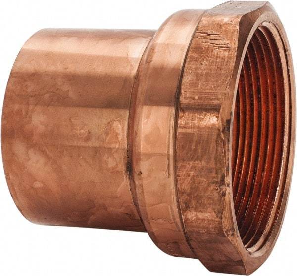 Mueller Industries - 2" Wrot Copper Pipe Adapter - FTG x F, Solder Joint - Industrial Tool & Supply