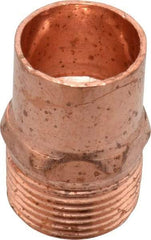Mueller Industries - 3/4" Wrot Copper Pipe Adapter - C X M, Solder Joint - Industrial Tool & Supply