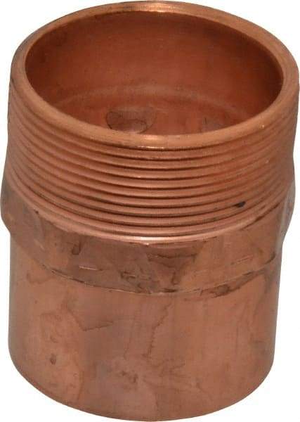 Mueller Industries - 2" Wrot Copper Pipe Adapter - C X M, Solder Joint - Industrial Tool & Supply