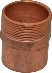 Mueller Industries - 2" Wrot Copper Pipe Adapter - C X M, Solder Joint - Industrial Tool & Supply