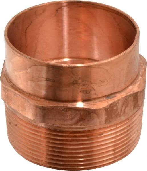Mueller Industries - 3" Wrot Copper Pipe Adapter - C X M, Solder Joint - Industrial Tool & Supply