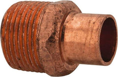 Mueller Industries - 1/2 x 3/4" Wrot Copper Pipe Adapter - C X M, Solder Joint - Industrial Tool & Supply