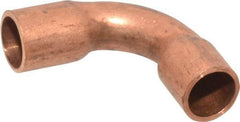 Mueller Industries - 1/8" Wrot Copper Pipe 90° Elbow - C x C, Solder Joint - Industrial Tool & Supply