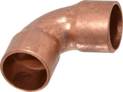 Mueller Industries - 3/8" Wrot Copper Pipe 90° Elbow - C x C, Solder Joint - Industrial Tool & Supply