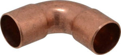 Mueller Industries - 5/8" Wrot Copper Pipe 90° Elbow - C x C, Solder Joint - Industrial Tool & Supply